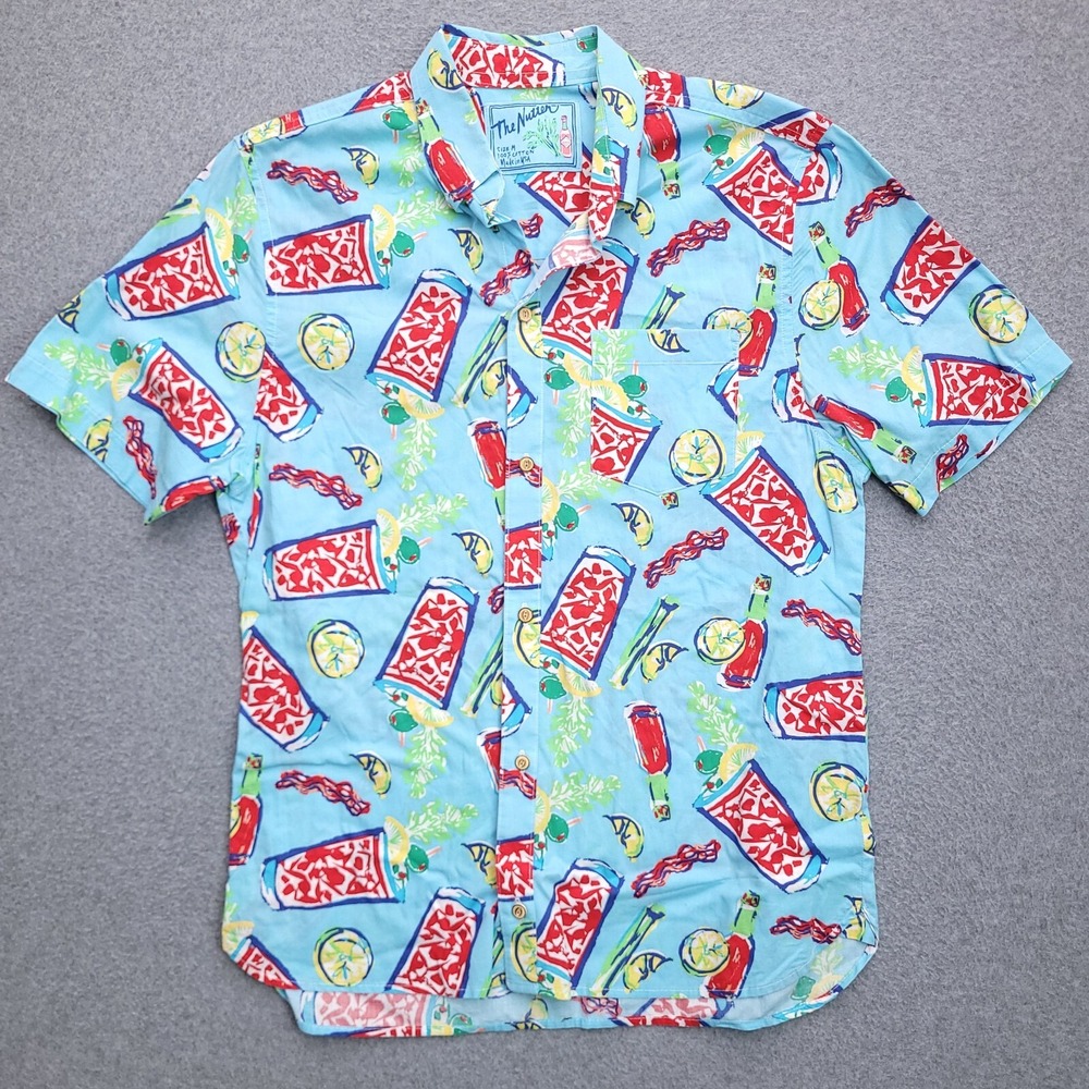 Chubbies The Nutter Button Up Shirt Medium Cocktails Happy Hour Mens